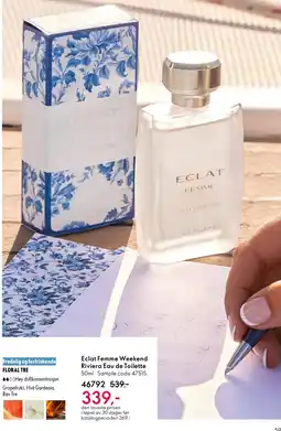 Oriflame Eclat Femme Weekend Riviera Eau de Toilette tilbud