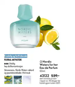 Oriflame Nordic Waters for her Eau de Parfum tilbud