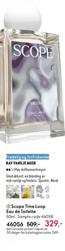 Oriflame Scope Time Loop Eau de Toilette tilbud