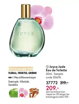 Oriflame Joyce Jade Eau de Toilette tilbud