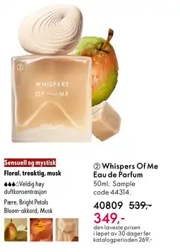 Oriflame Whispers Of Me Eau de Parfum tilbud
