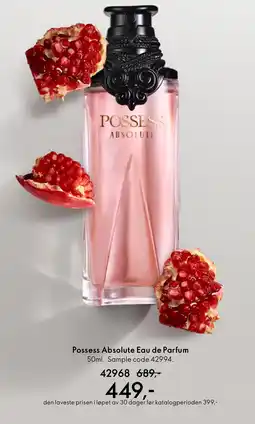 Oriflame Possess Absolute Eau de Parfum tilbud