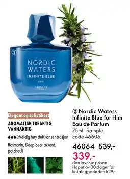 Oriflame Nordic Waters Infinite Blue for Him Eau de Parfum tilbud