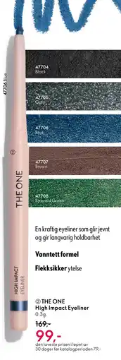 Oriflame THE ONE High Impact Eyeliner tilbud