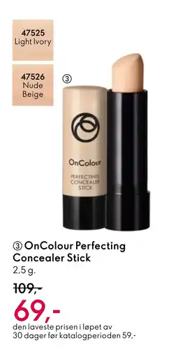 Oriflame OnColour Perfecting Concealer Stick tilbud
