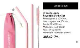 Oriflame Wellosophy Reusable Straw Set tilbud