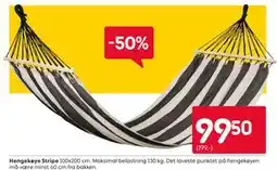 Rusta Hengekøye Stripe tilbud