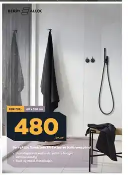 Megaflis BerryAlloc Sandstein BR Exclusive baderomspanel tilbud