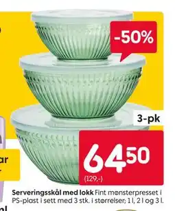 Rusta Serveringsskål med lokk tilbud