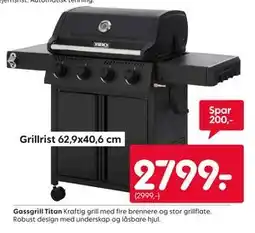 Rusta Gassgrill Titan tilbud