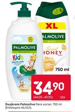 Rusta Dusjkrem Palmolive tilbud