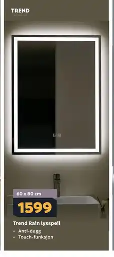 Megaflis Trend Rain lysspeil tilbud