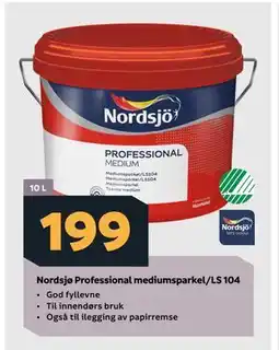 Megaflis Nordsjø Professional mediumsparkel/LS 104 tilbud