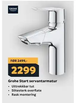 Megaflis Grohe Start servantarmatur tilbud