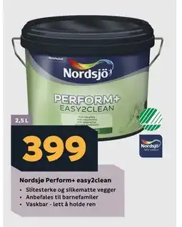 Megaflis Nordsjø Perform+ easy2clean tilbud