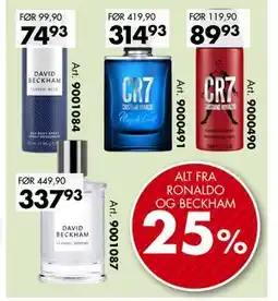 Sparkjøp ALT FRA RONALDO OG BECKHAM tilbud