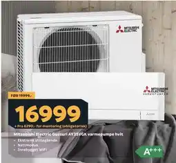 Megaflis Mitsubishi Electric Gussuri AY35VGK varmepumpe hvit tilbud