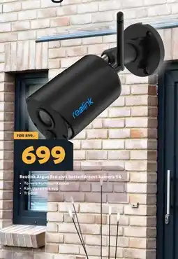 Megaflis Reolink Argus Eco sort batteridrevet kamera V4 tilbud