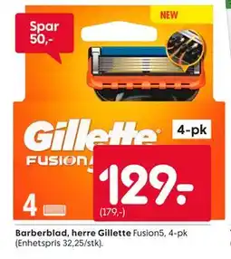 Rusta Barberblad, herre Gillette tilbud