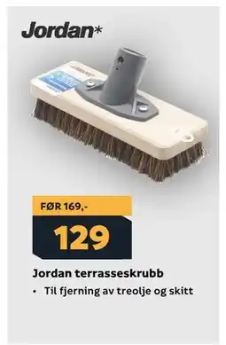 Megaflis Jordan terrasseskrubb tilbud