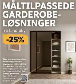 Megaflis MÅLTILPASSEDE GARDEROBE- LØSNINGER fra Lind Sky tilbud