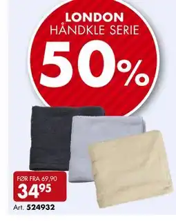 Sparkjøp LONDON HÅNDKLE SERIE tilbud