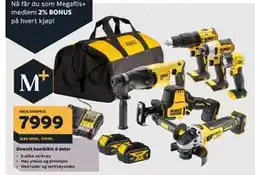 Megaflis Dewalt kombikit 6 deler tilbud