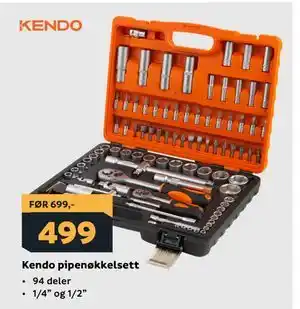 Megaflis Kendo pipenøkkelsett tilbud