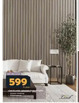 Megaflis Lind Akustikk spileplate Søgne 14 spiler tilbud