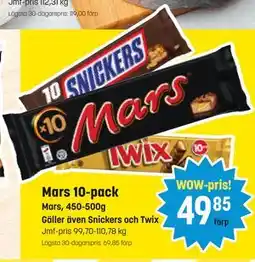 Eurocash Mars 10-pack tilbud