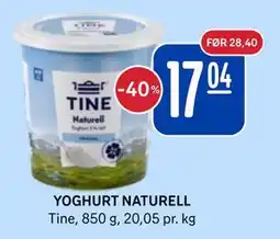 Rema 1000 YOGHURT NATURELL tilbud
