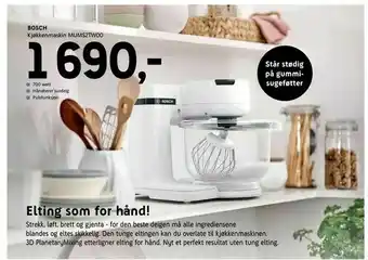 ELON Bosch Kjøkkenmaskin MUMS2TW00 tilbud
