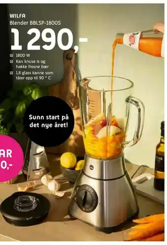 ELON Wilfa Blender BBLSP-1800S tilbud
