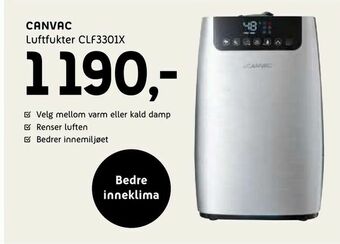 Canvac Luftfukter CLF3301X