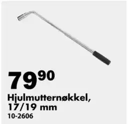 Biltema Hjulmutternøkkel, 17/19 mm tilbud