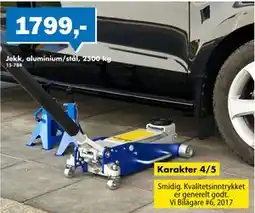 Biltema Jekk, aluminium/stål, 2500 kg tilbud