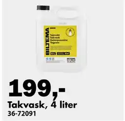 Biltema Takvask, 4 liter tilbud