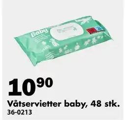 Biltema Våtservietter baby, 48 stk tilbud