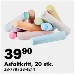 Biltema Asfaltkritt, 20 stk tilbud