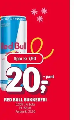Coop Extra Red bull sukkerfri tilbud