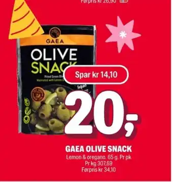 Coop Extra Gaea olive snack tilbud