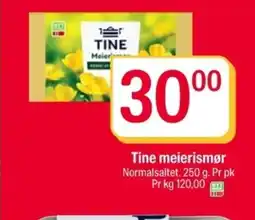 Coop Extra Tine meierismør tilbud