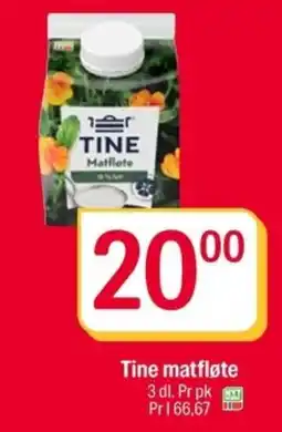 Coop Extra Tine matfløte tilbud