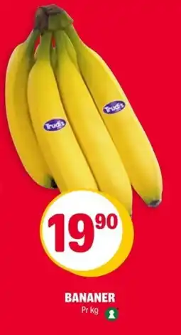 Coop Extra Bananer pr kg tilbud