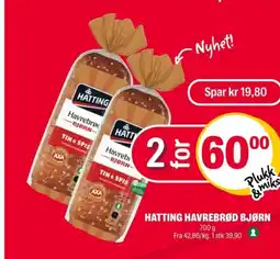 Coop Extra Hatting havrebrød bjørn tilbud