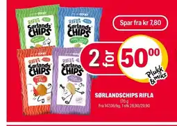 Coop Extra Sørlandschips rifla tilbud