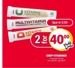 Coop Extra Coop vitaminer tilbud