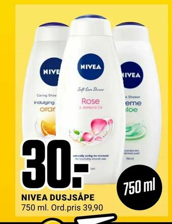 Europris Nivea dusjsåpe tilbud