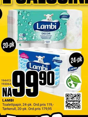 Europris LAMBI tilbud