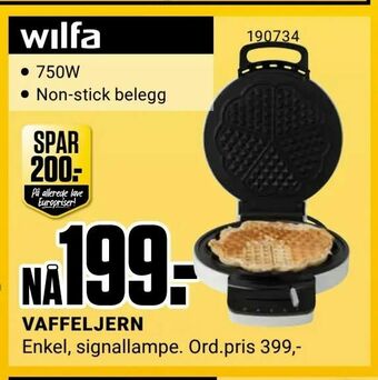 Europris VAFFELJERN tilbud
